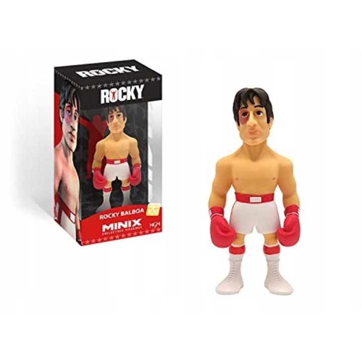 Фигурина Minix Rocky Balboa, 3.5x4.7x7.5см, бяла, колекционерски комплект