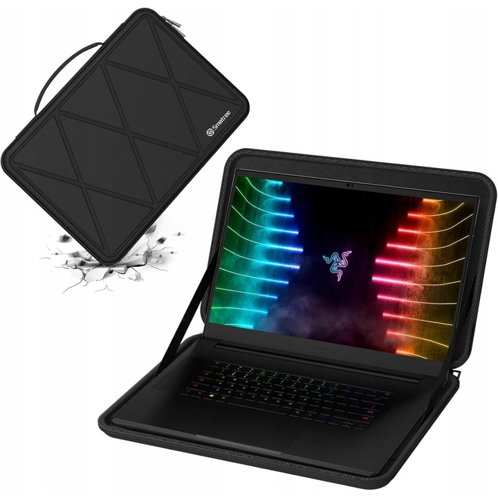 Husa tableta Smatree M116, 41,3x30,0x3,9cm, rezistenta la socuri si apa, neagra