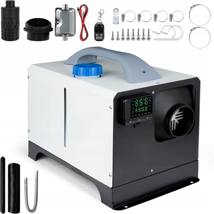 Nagynyomású motoros hőlégfúvó, fűtés és leolvasztás funkciókkal, kompakt, LCD kijelzővel, 8,2 láb kipufogócsővel