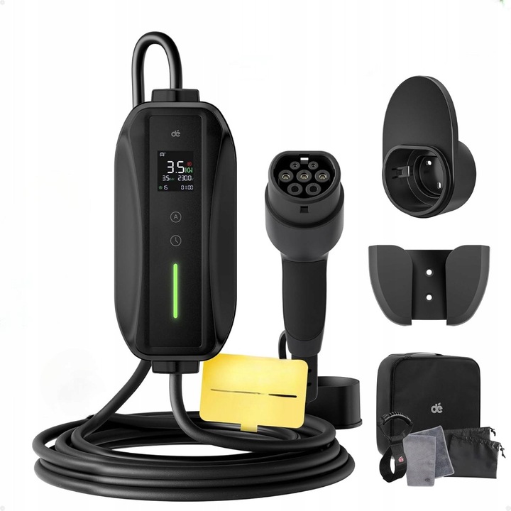 Incarcator auto electric 3.5kW 6m, set cu adaptor 10A la 15A