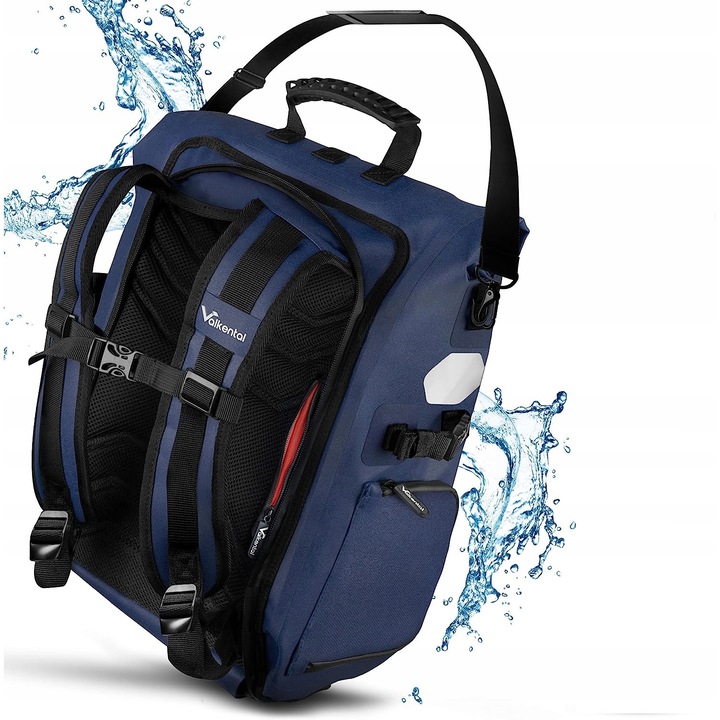 Rucsac 3 az 1-ben Valkental, vízálló, mérete 62x28x18cm, űrtartalom 23 liter, fényvisszaverő