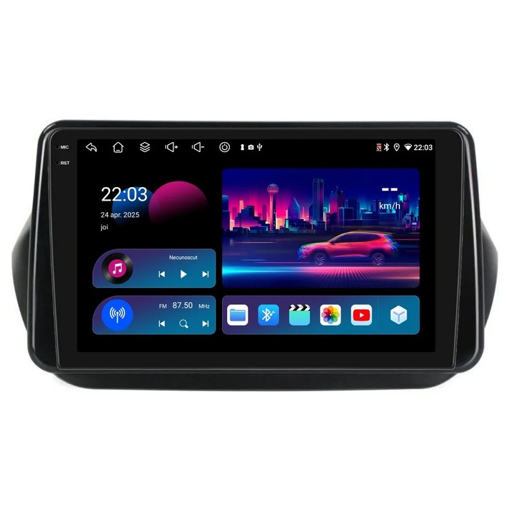 Navigatie PilotOn Fiat Fiorino 2007-2021 9 inch 4GB 64GB 8 CORE