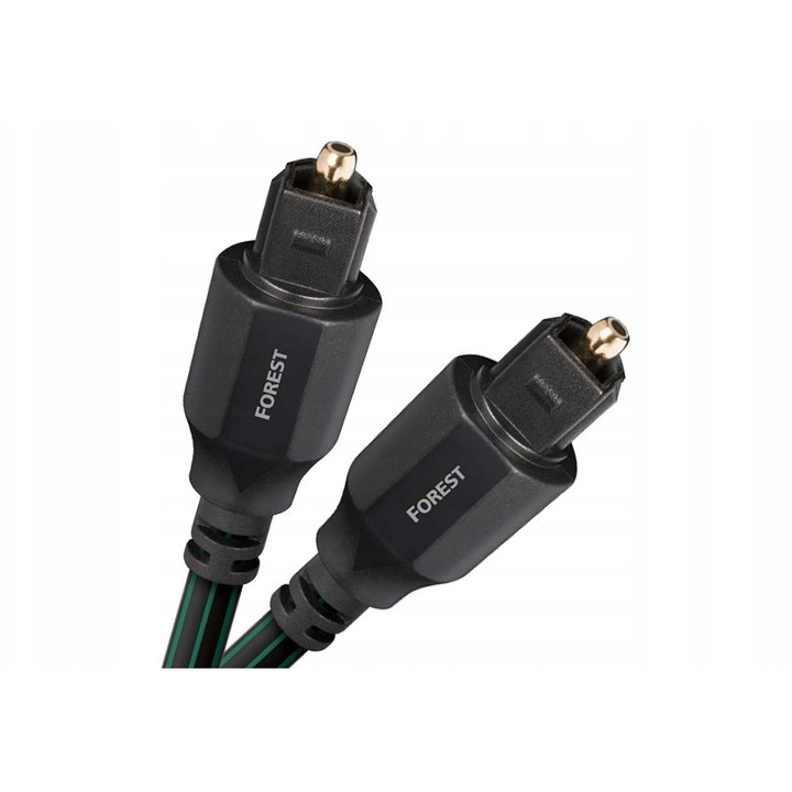 Оптични кабели Audioquest Forest Optilink 0,75m Toslink, устойчиви на EMI/RFI смущения, минимален радиус на огъване 25мм