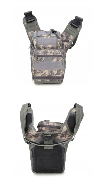 Vízálló taktikai táska férfiaknak, crossbody használatra, kempingezéshez, vadászathoz