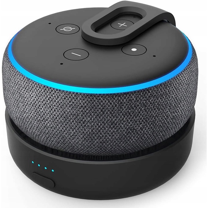Akkumulátoros talp Echo Dot 3-hoz, adaptált dizájn, hordozható
