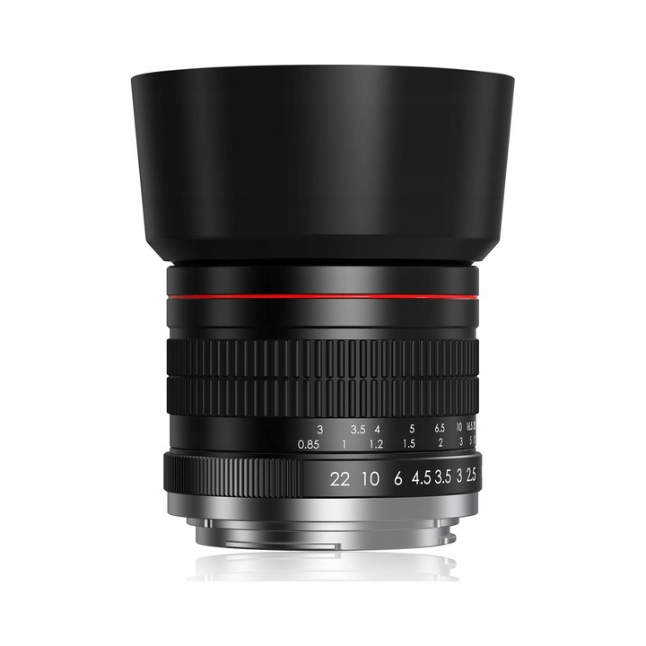 Портретен обектив 85mm F1.8, съвместим с Canon, ръчен, с приятен боке ефект