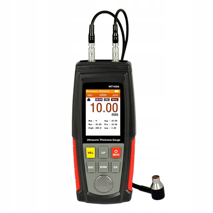 Ултразвуков цифров дебеломер 1-225 мм, измервателни инструменти, съвместим с различни материали