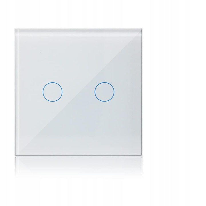 Lámpakapcsoló, Wi-Fi, dupla, 230 V, süllyesztett