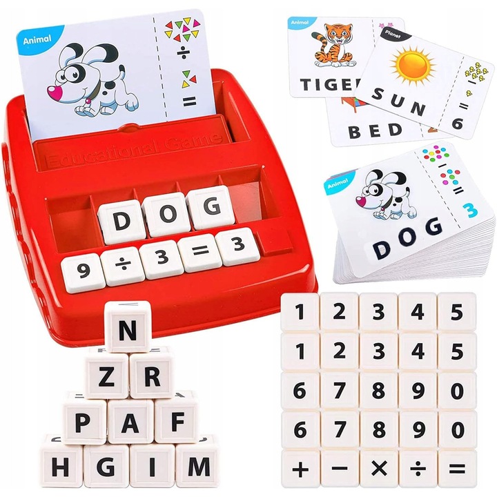 Joc educativ, cu cuvinte, multicolor