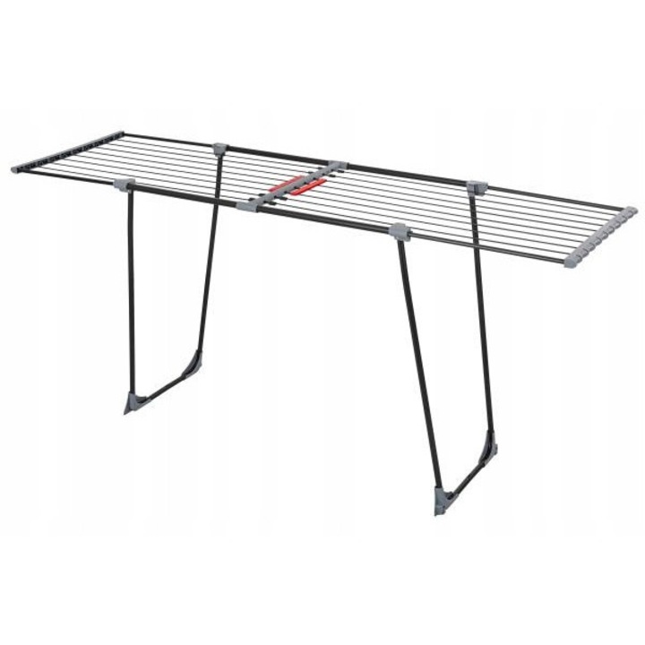 Hillmann ESUS03 ruhaszárító, 20m, kerekekkel, fekete, 200x55x90cm