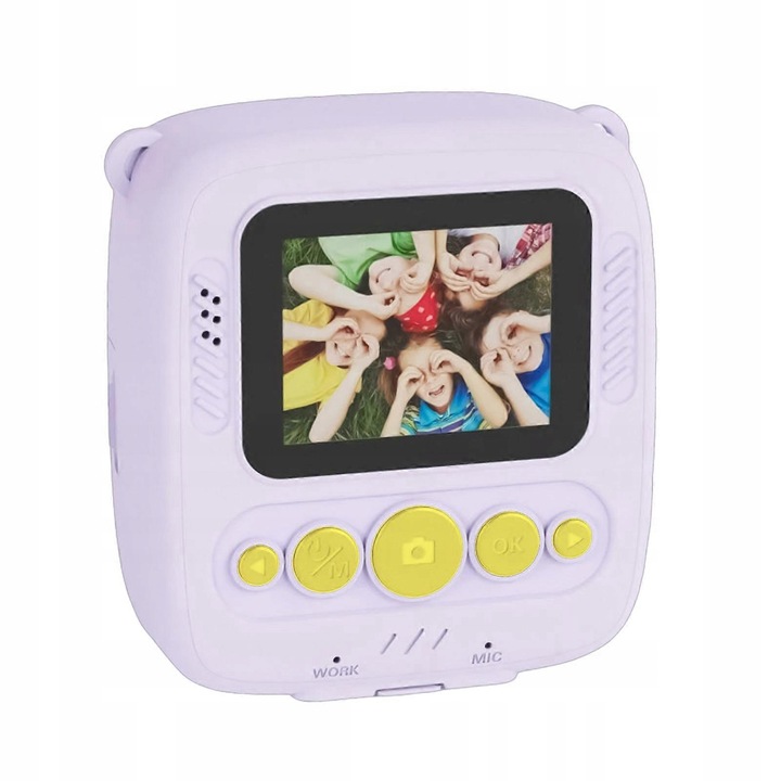 Aparat foto digital pentru copii, 48MP, imprimare fara cerneala, 2 inch, multicolor