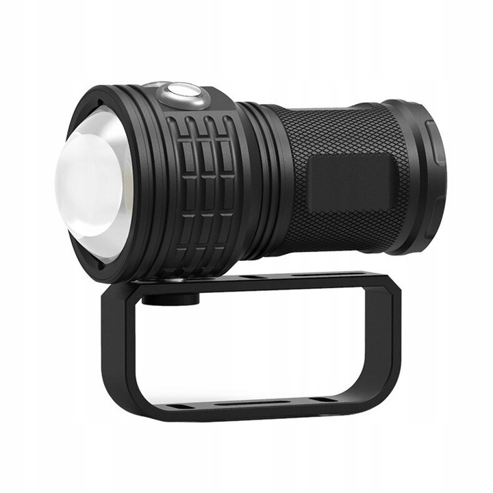 Подводна лампа 11000 лумена, бяла, червена и синя светлина, 500м обхват, алуминиева конструкция