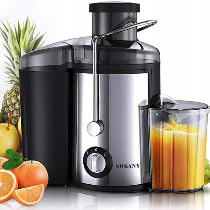 Storcator de citrice GOTZE & JENSEN CJ500X, inox-negru, 100W