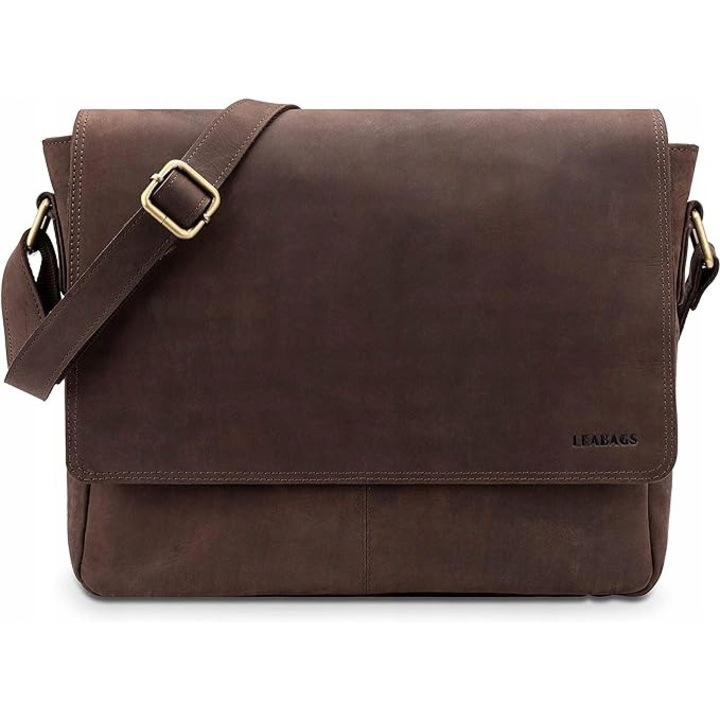 Laptoptáska, Leabags, vintage, 27x33x8,5cm, akár 13''-os laptophoz