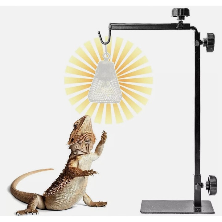 Terrárium lámpa tartó, Fekete