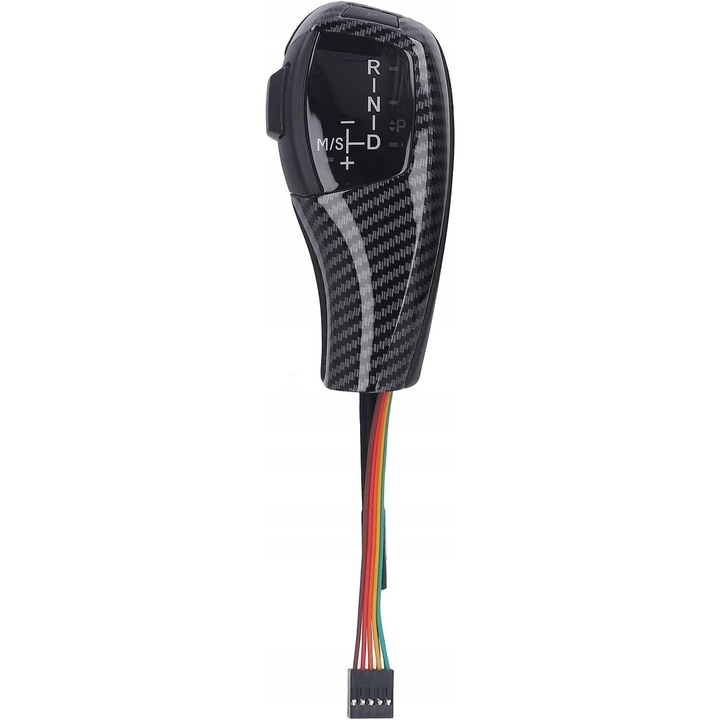 Топка за скоростен лост с LED за BMW Z4 E85/E86 2001-2008, от PU кожа и пластмаса, луксозен дизайн