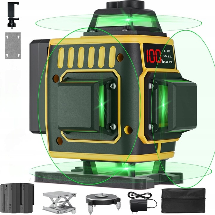 Nivela laser 360, auto-nivelare, 16 linii, rosu, 30m