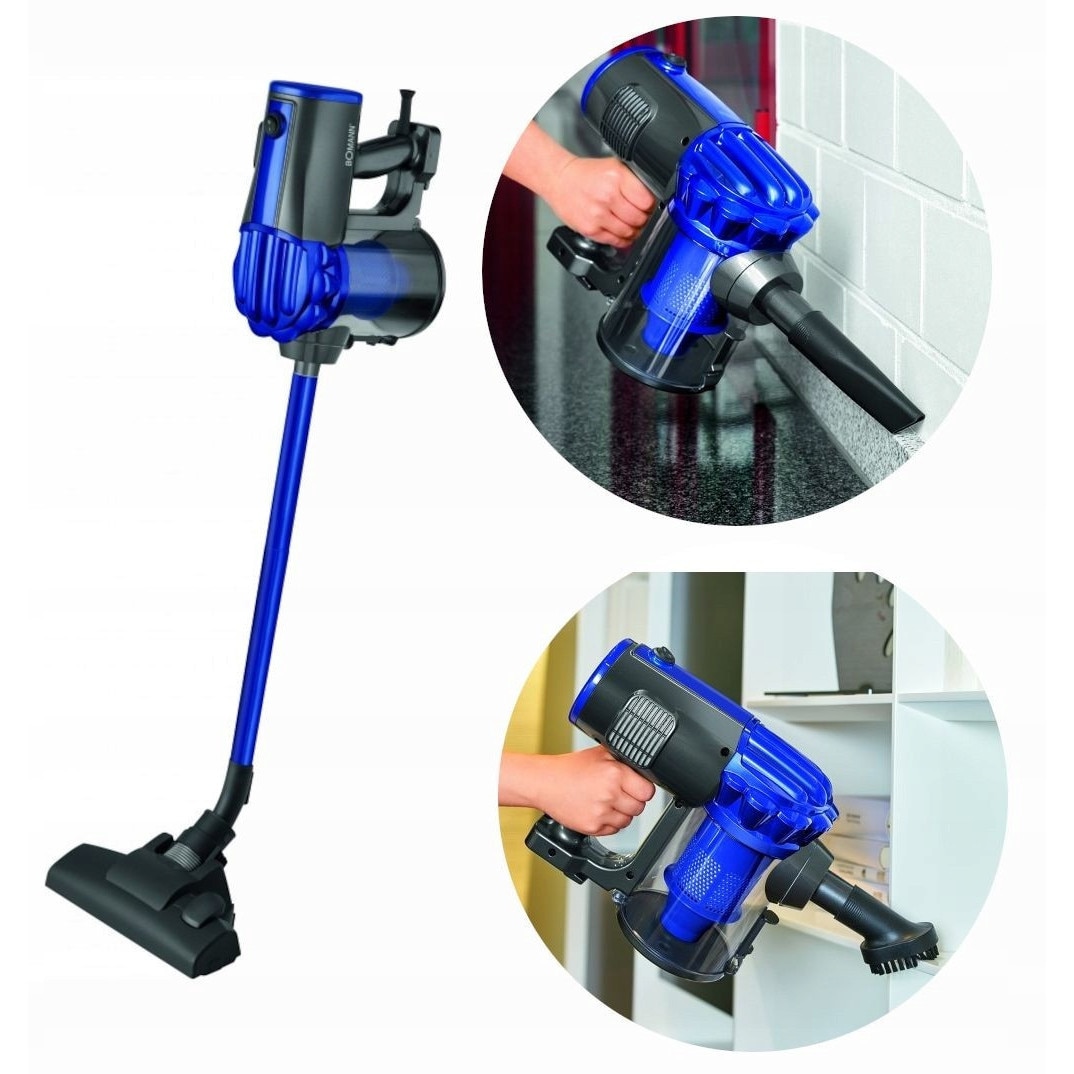 Aspirator vertical Bomann BS 1948 CB, 2 in 1, albastru, 600W, sistem multi-filtru