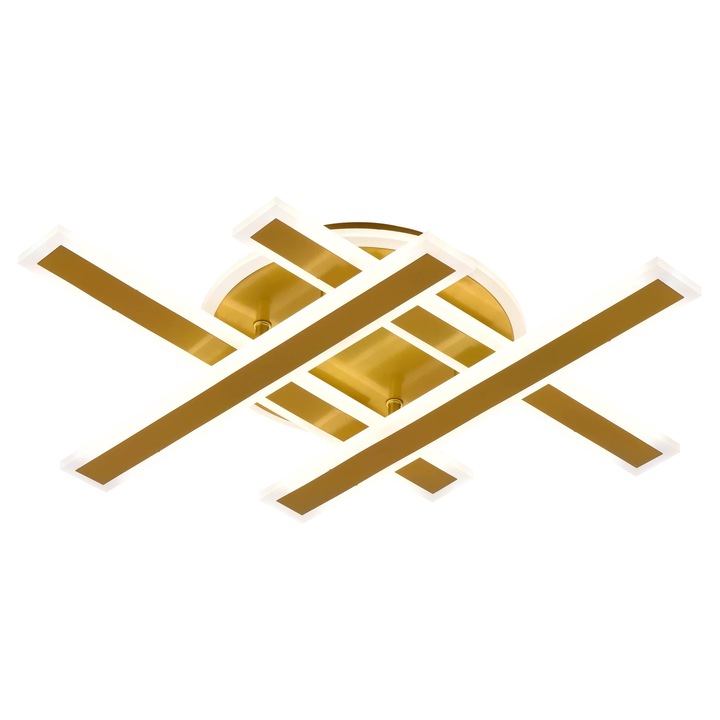 LED полилей Alessandro DESIGN LT755/4GD, димируем, бял, 46x5.5x7.5см