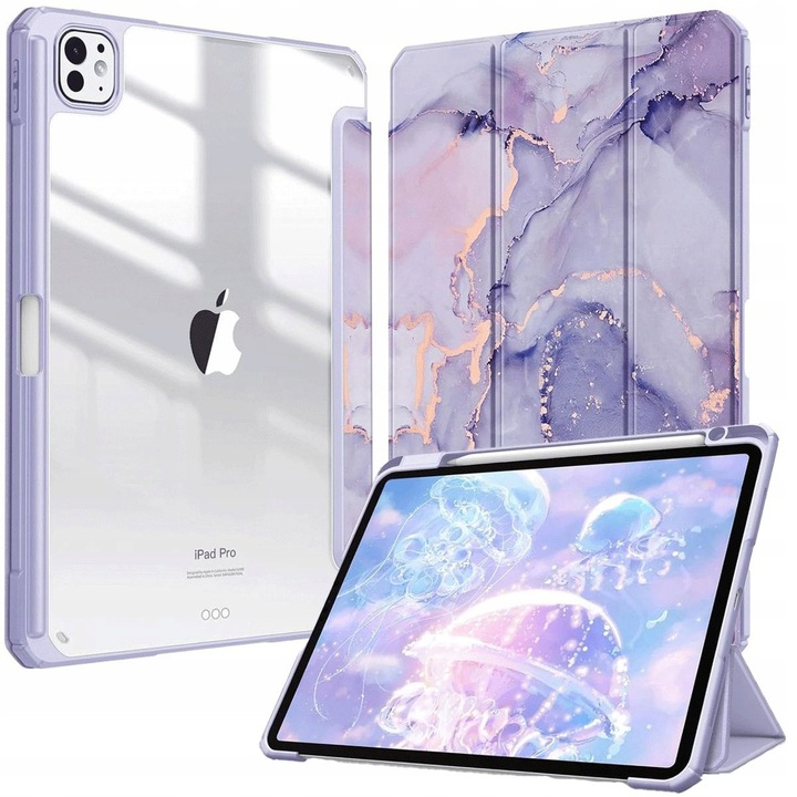 Tok iPad Pro 11" 5. generációs 2024-hez, TPU védelem, Apple Pencil tartó, többszínű