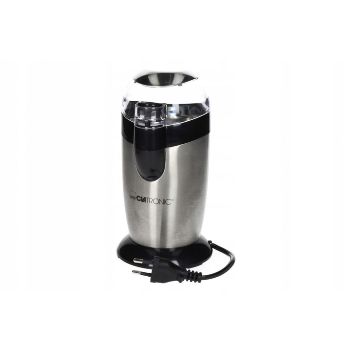 Електрическа кафемелачка Clatronic KSW 3307, инокс, 120W, капацитет 40г, за 20 чаши
