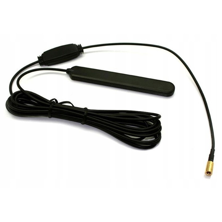 Aktív DAB/DAB+ antenna Connect, 5V/12V, 2,5m, öntapadós, SMB