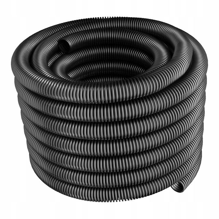 Bordázott védőcső kábelekhez, 50m, 34mm, fekete