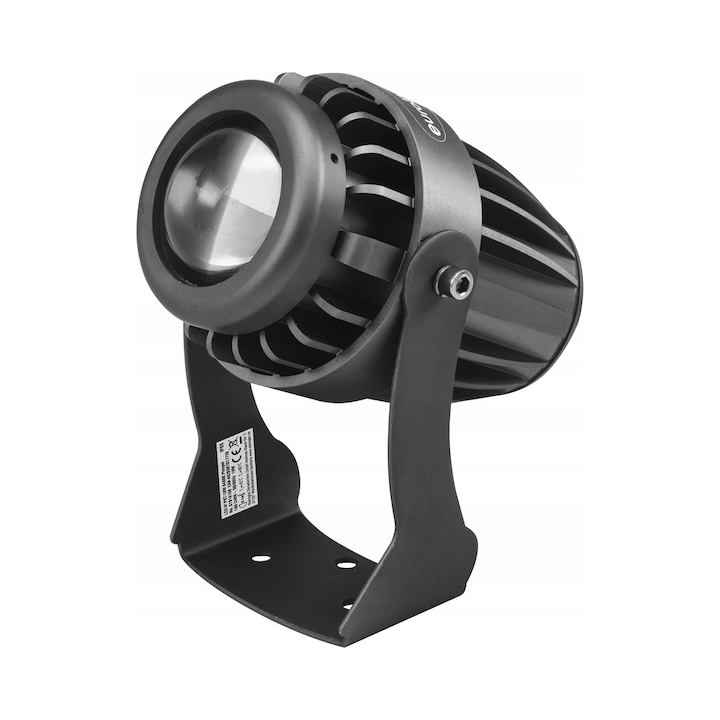 Projektor, Eurolite, 10W, IP65, szürke, 10,5x15x14,7cm