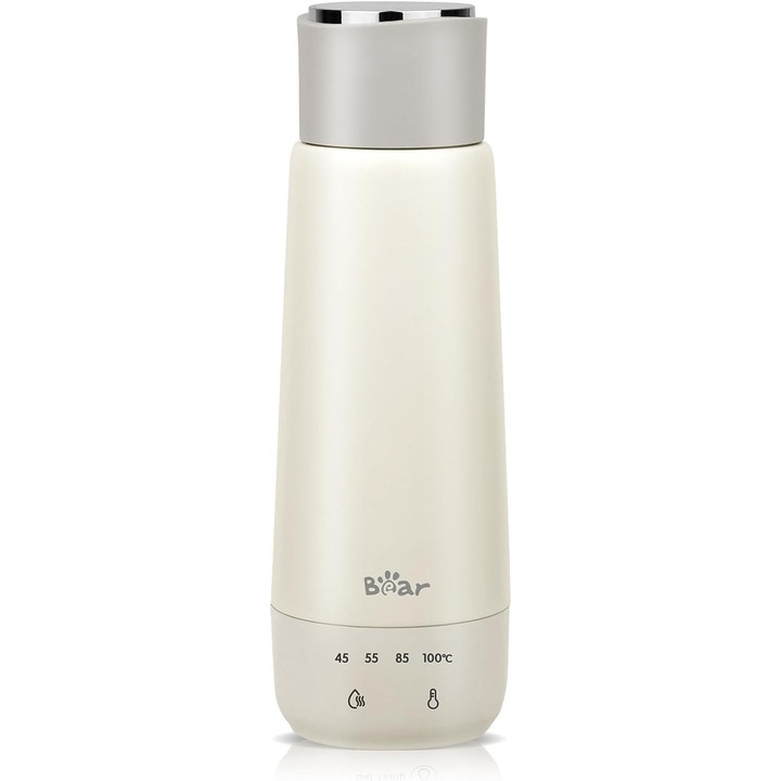 Fierbator electric de calatorie, 0,4 L, roz, 300 W, inox
