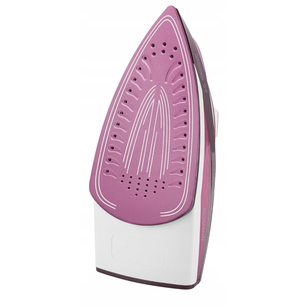 Fier de calcat Bomann DB 6005, 2600W, ceramica, 7 functii, 40 duze de abur, negru