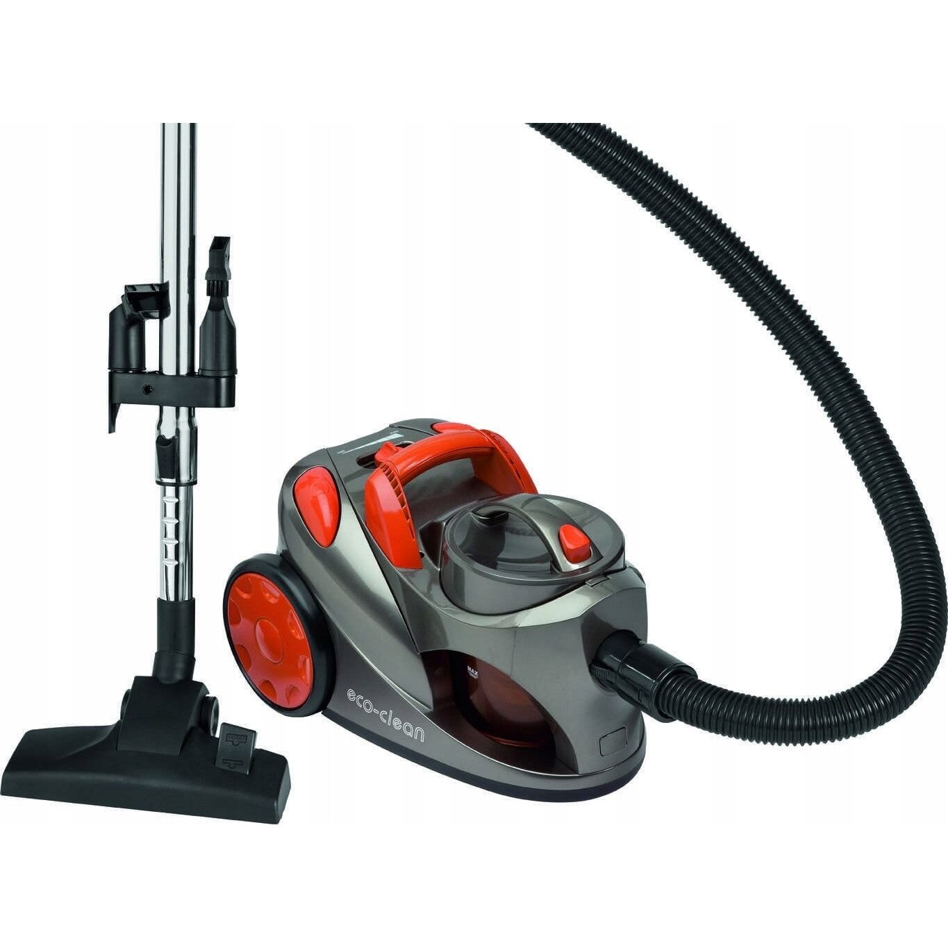 Aspirator Bomann cilindric, 700W, HEPA, gri-portocaliu, 1,25l