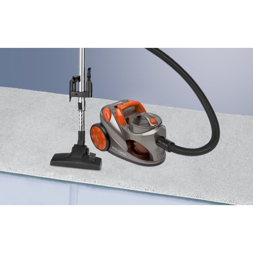 Aspirator Bomann cilindric, 700W, HEPA, gri-portocaliu, 1,25l