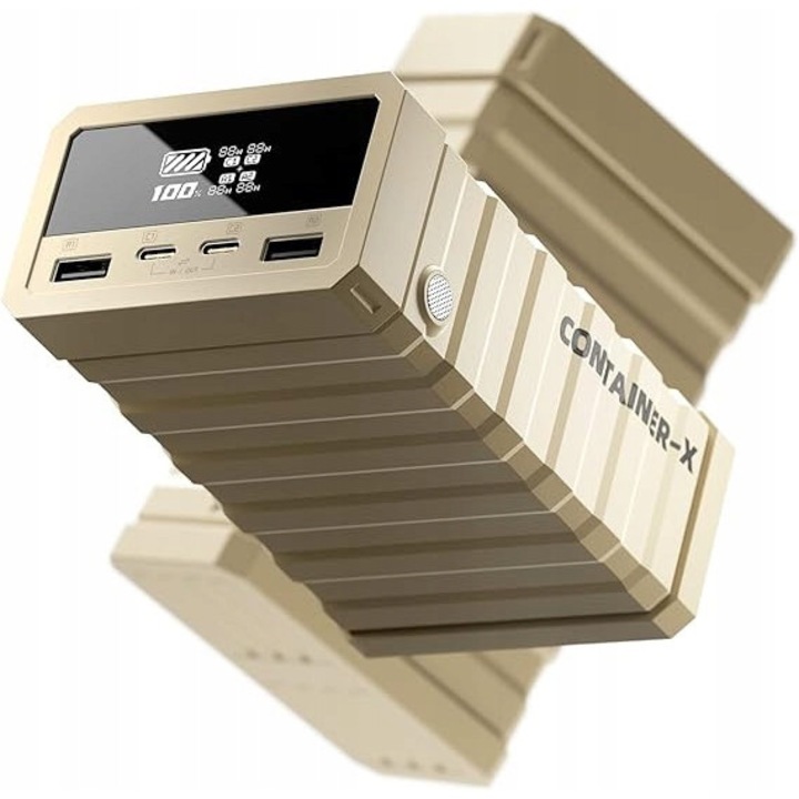 Power bank iMuto 27200 mAh, 100W PD USB-C, design compact, 25% mai usor