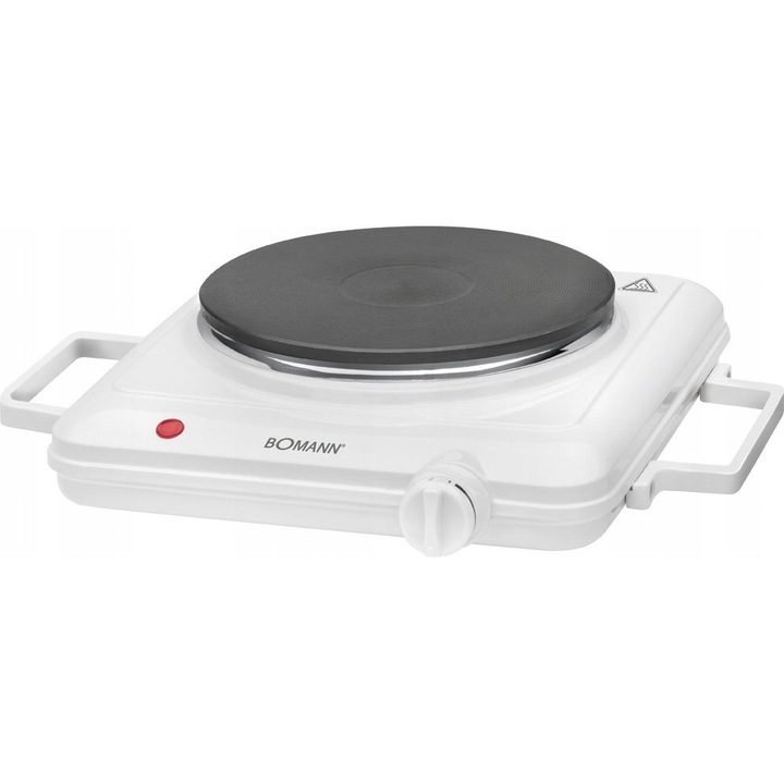 Bomann elektromos főzőlap, EKP 502 modell, 1500W, fehér, méretei 36x7x29cm