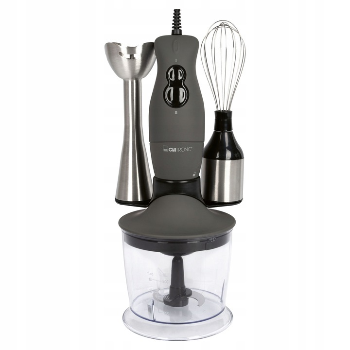 Mixer 3in1 Clatronic, rozdrabnita si tel, 400W, negru, 0.5L