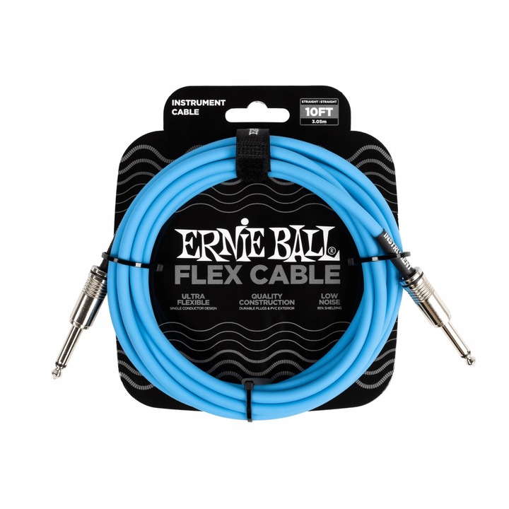 Кабел за китара, Ernie Ball, Flex Cable, 3,05м, син