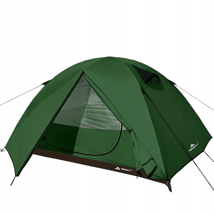 Cort camping Forceatt 3 persoane, rezistent la apa, ultraleger, 230x190x130cm, 3-4 sezoane