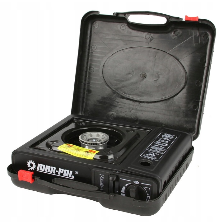 Kemping gázégő Mar-Pol, tölcsérrel, 2500W, könnyű, kültéri használatra