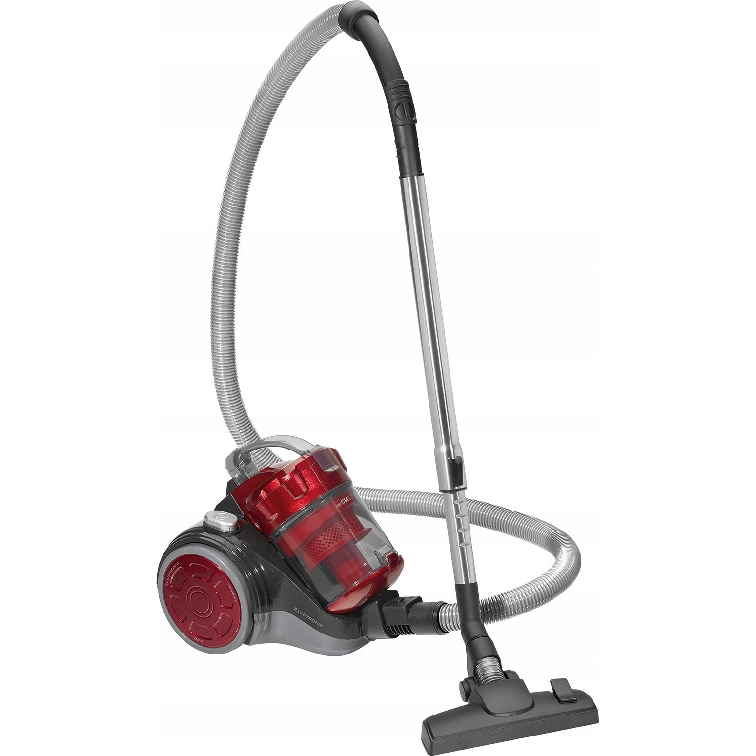 Aspirator fara sac Clatronic, tehnologie Eko-Cyklon, putere 700W, rosu, dimensiuni 250x330x380mm