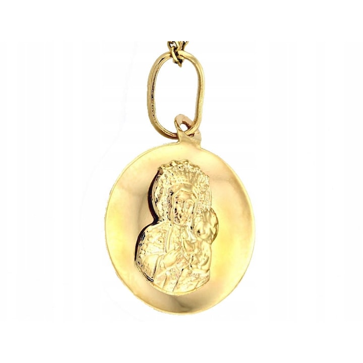 Medalion din aur 333 Maica Domnului, 13x15.2mm, 0.7g, Lovrin