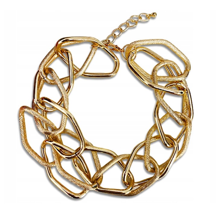 Colier aurit din lant, Lovrin, 45cm + 7cm ajustare, elegant