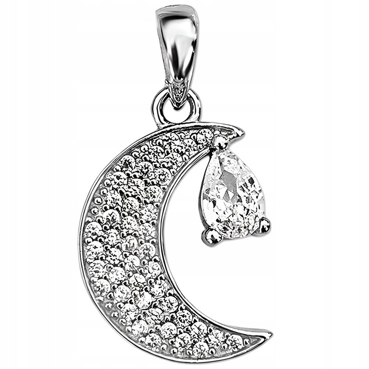 Pandantiv dama, argint, Lovrin, 2,4cm x 1,2cm