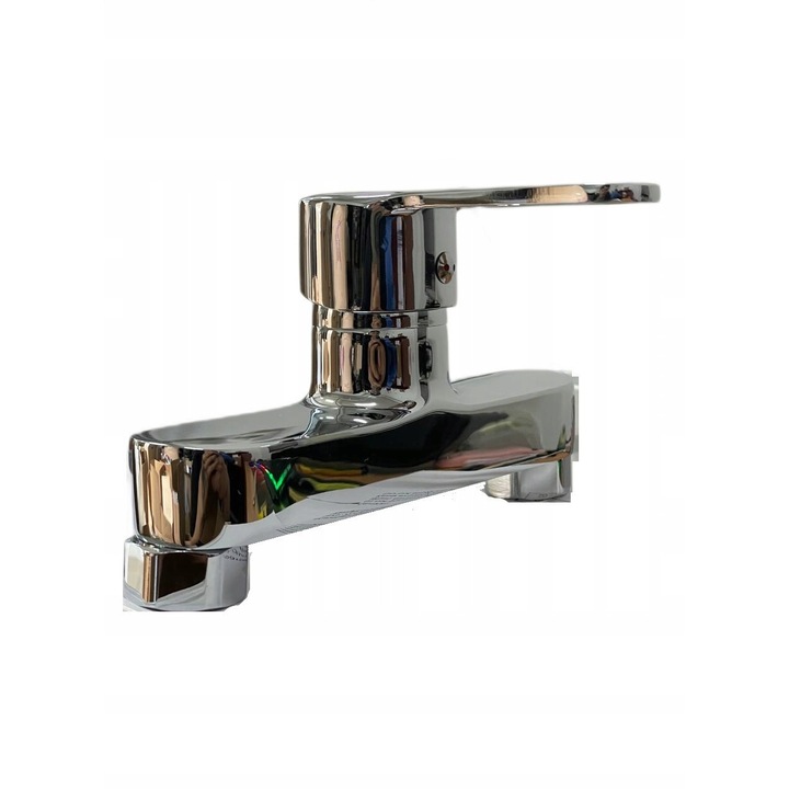 Mosdó csaptelep krómozott, elegáns design, standard rögzítés, méretek [Adja meg a méreteket]