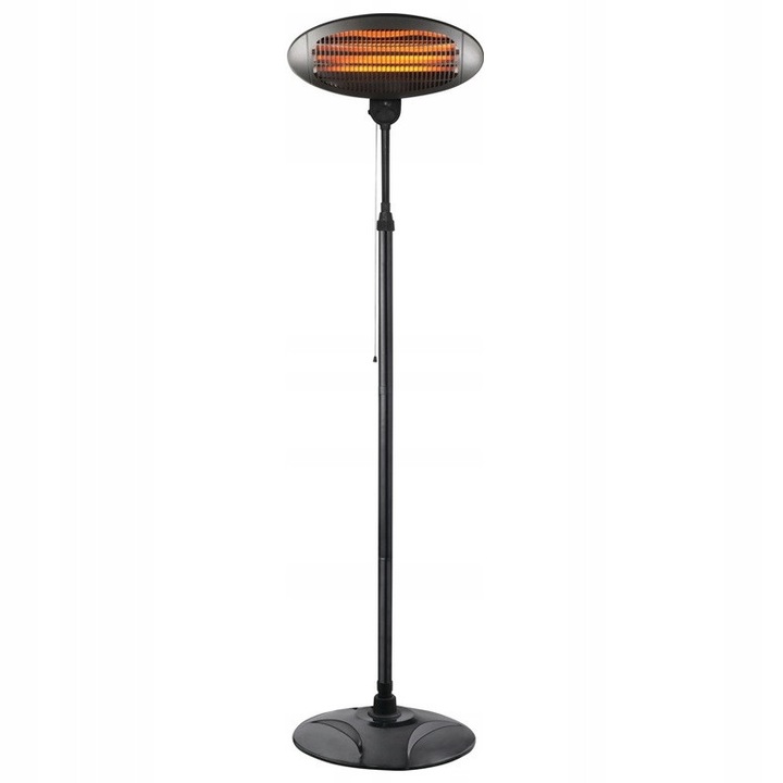 Lund infravörös fűtőtest 2000W állítható fekete 50x50x210 cm