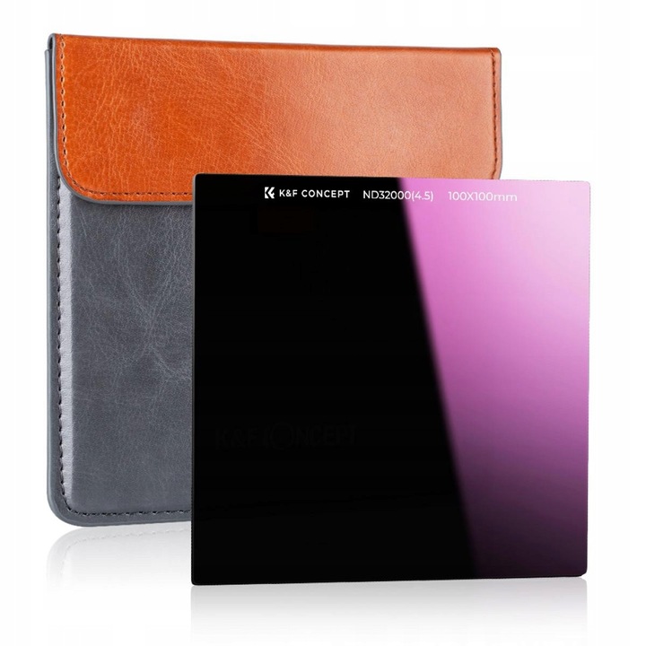 Filtru K&F Concept ND3200, 100x100mm, 15 stopni reducere lumina, 82mm diametru, 47,5g