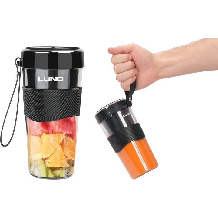 Lund безжичен преносим блендер 0,35л, 60W, тритан, магнитно зареждане