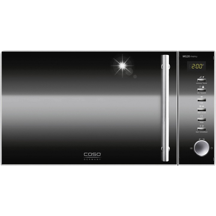 Cuptor cu microunde Haier ID Touch Seria 2 HAMGI20S2STB, 20l, 800W, 1000W, negru, 49,5x30,3x44,2cm