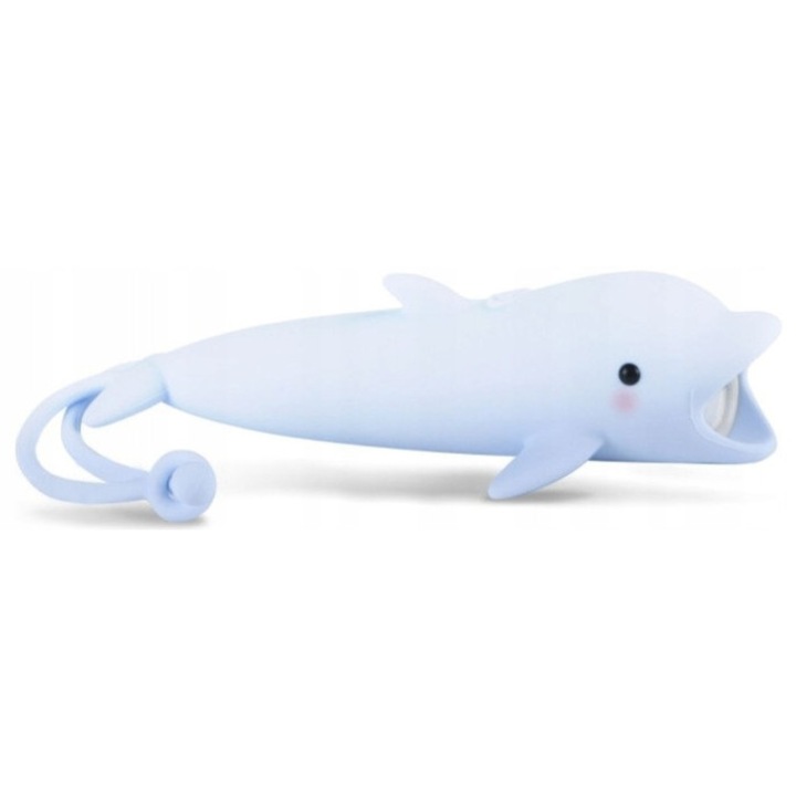 Лампа Делфин Bubbly, с димер, силиконов материал, USB-C зареждане, 12-90ч, детски комплект