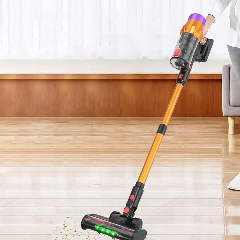 Aspirator vertical fara fir 550W, 35 kPa, LED, cu perie electrica, 110x26,5x24cm, set complet