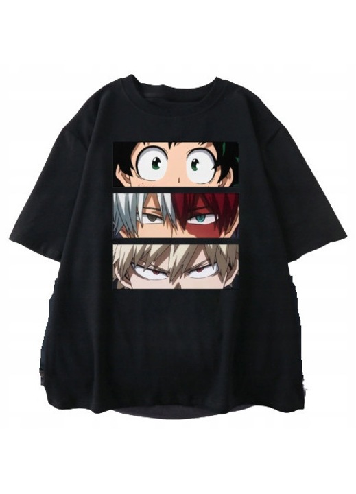 Férfi póló, Anime Manga MY HERO ACADEMIA, 3D nyomtatás, fekete